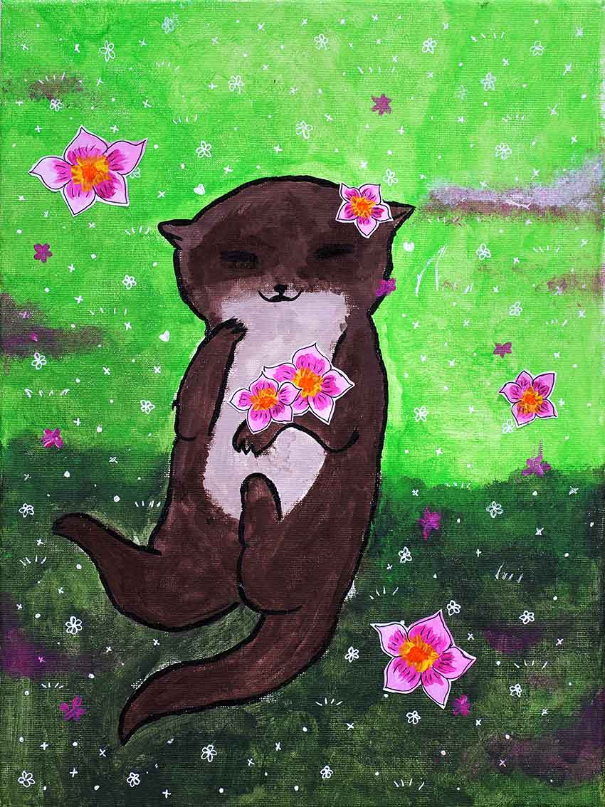 O for Otter & Orchids