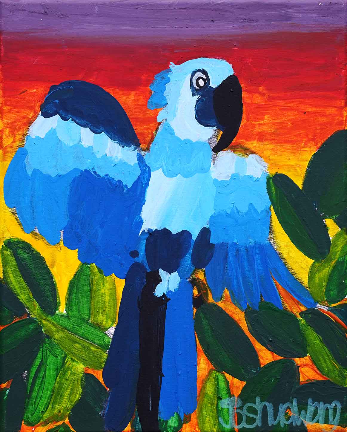Blue Macaw's Azure Plume
