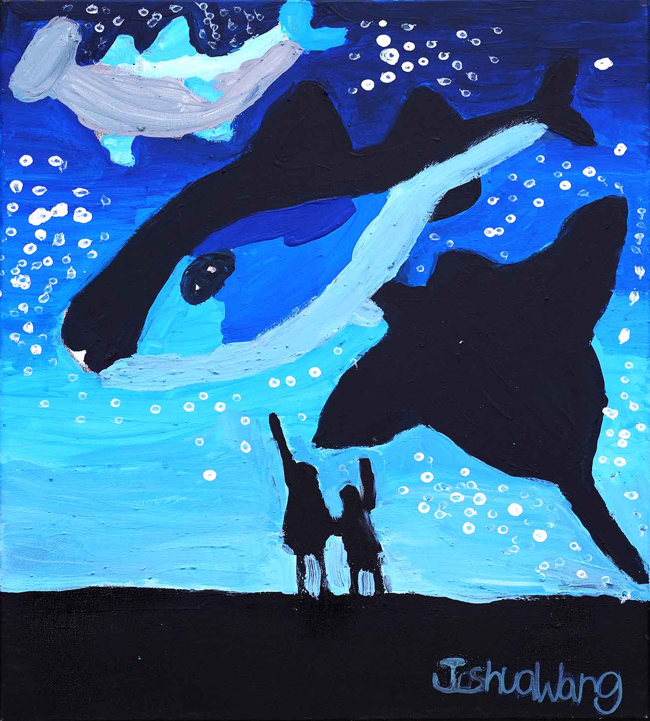 Blue Wonders in The Glass Sea