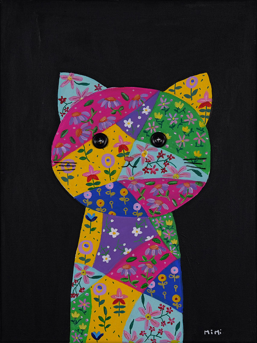 My fabric cat by Mimi Ng Yit Ming