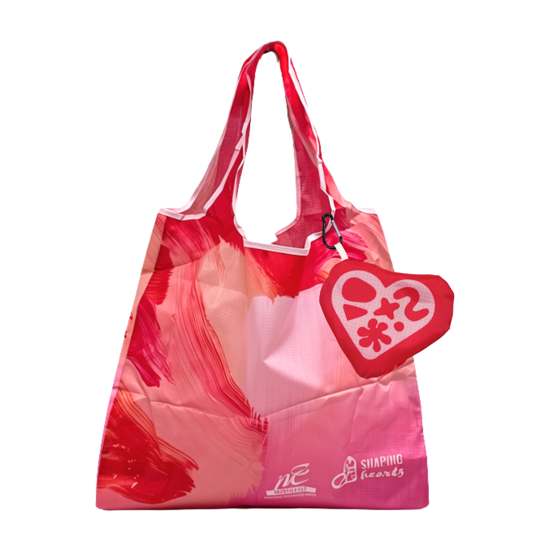 Shaping Hearts Foldable Eco Bag