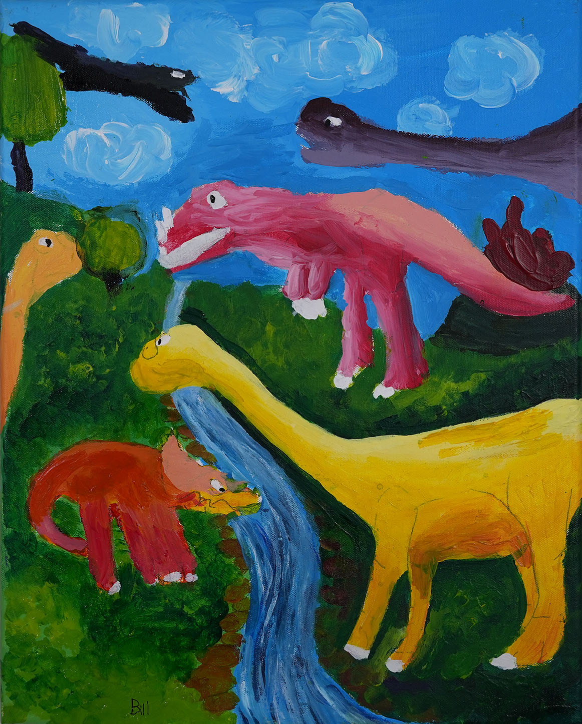 Gathering at the Blue Stream by Aphinan Sisoulith