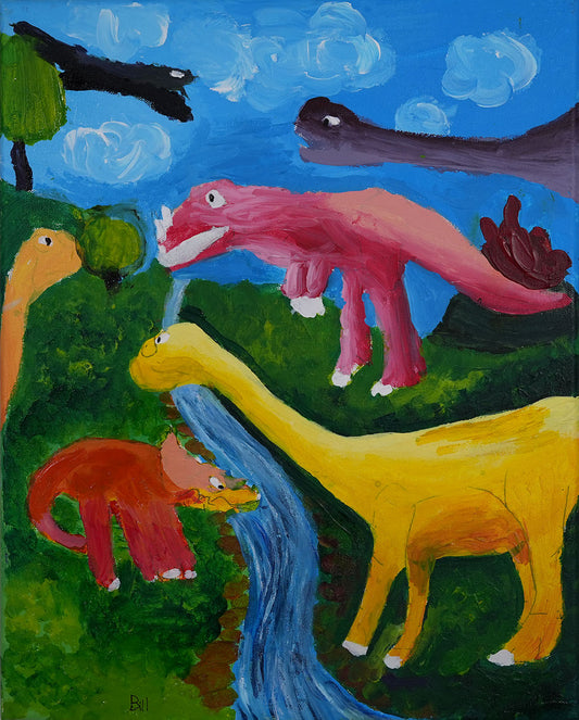 Gathering at the Blue Stream by Aphinan Sisoulith