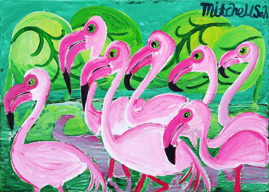 Flock of Flamingos 2