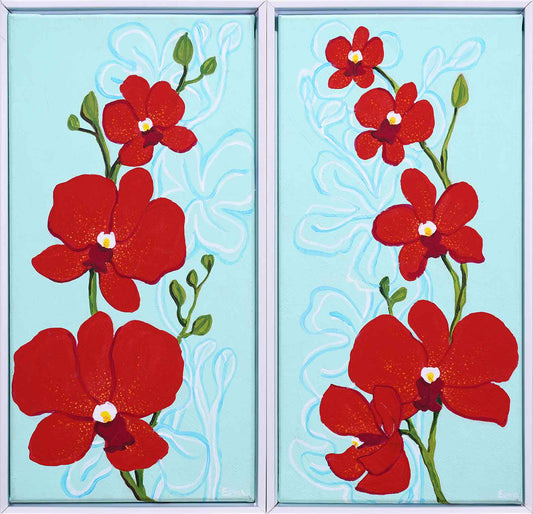 Mokara Orchid (Diptych)