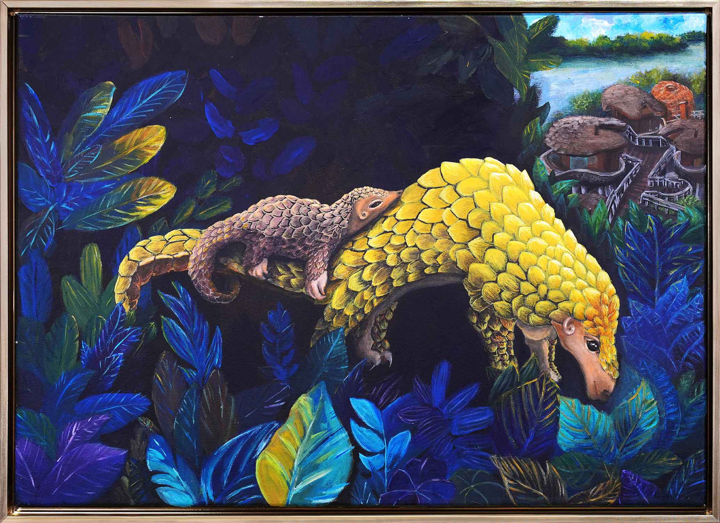 Baby Pangolin's Safe Haven