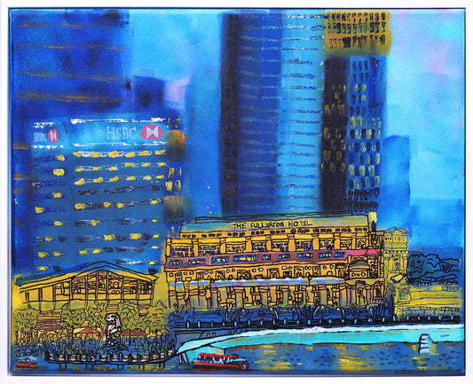 Evening by The Fullerton Hotel