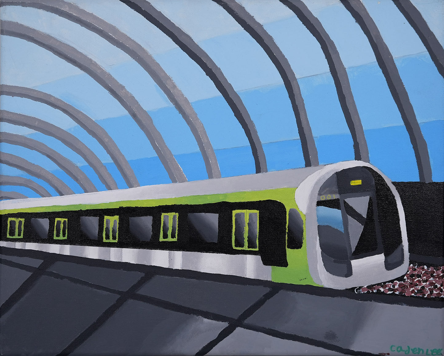 Dream Tracks Ahead (Cross Island Line train) by Caden Lee Kai En