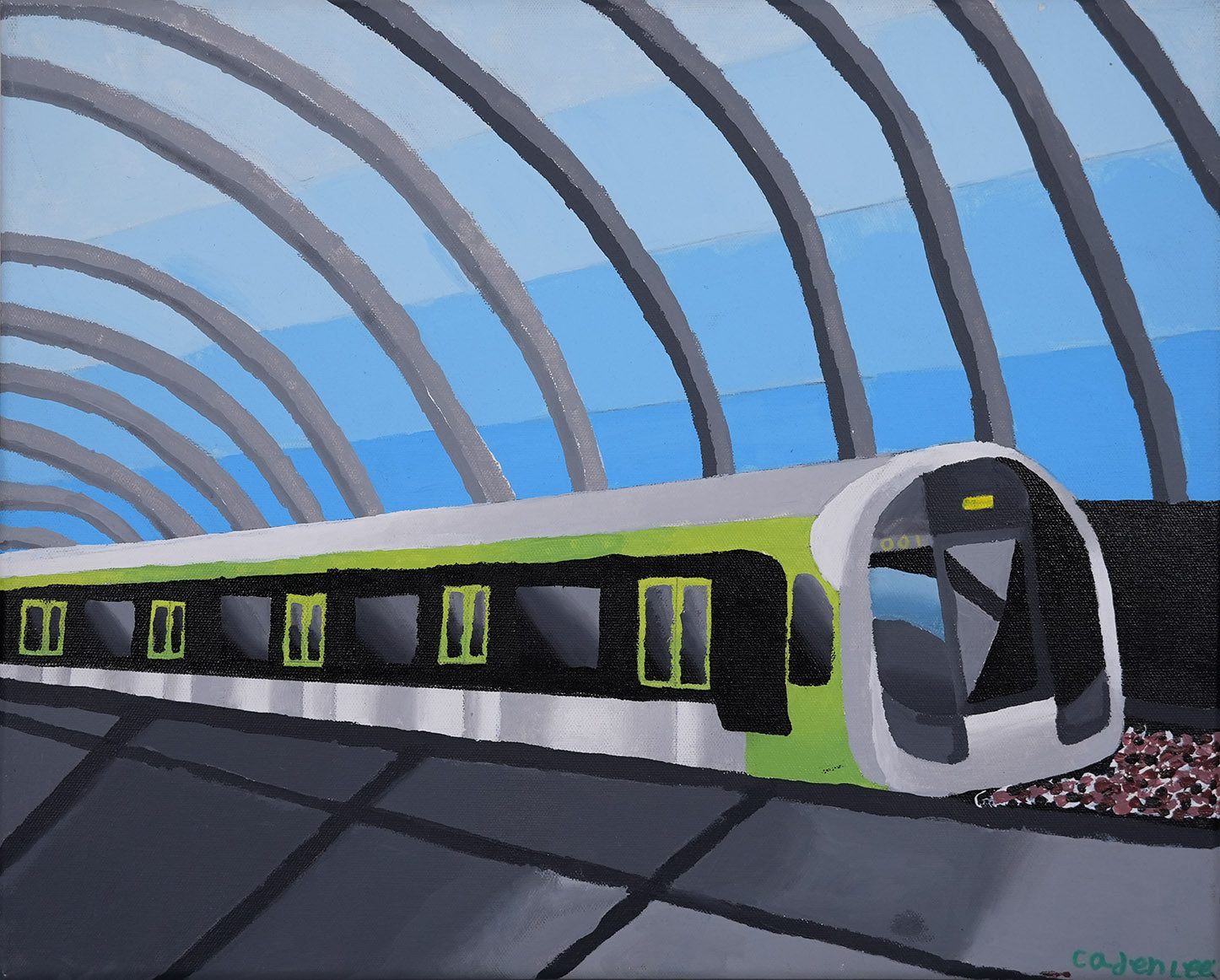 Dream Tracks Ahead (Cross Island Line train) by Caden Lee Kai En