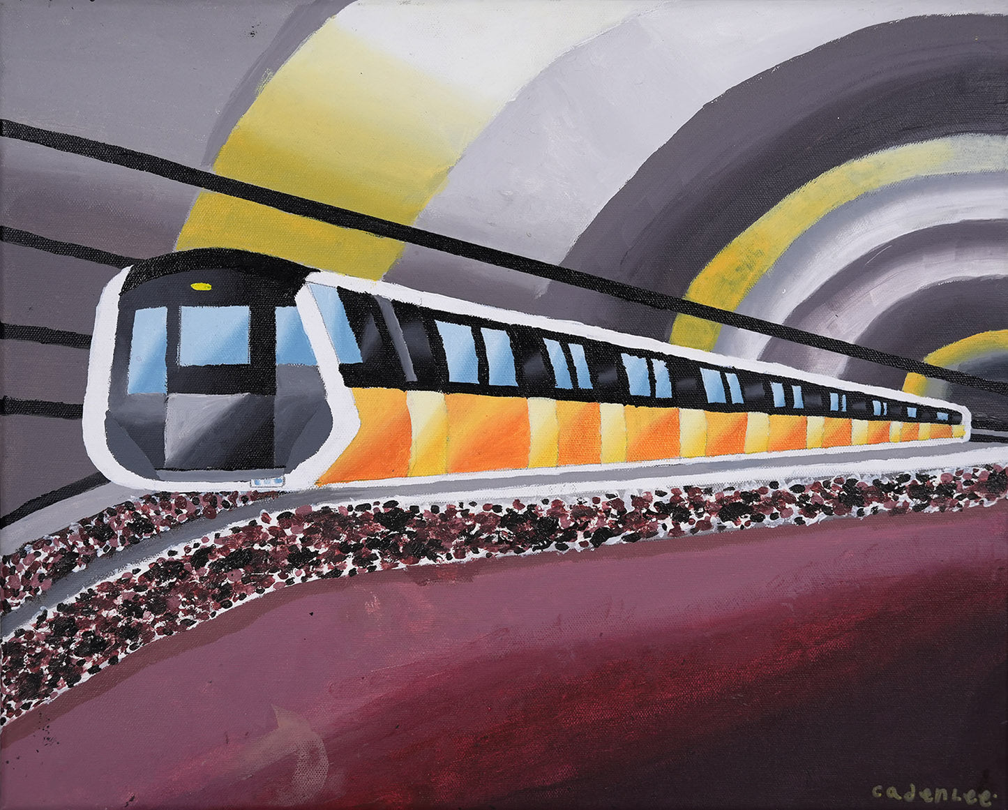 Loops of Joy (Circle Line Train) by Caden Lee Kai En
