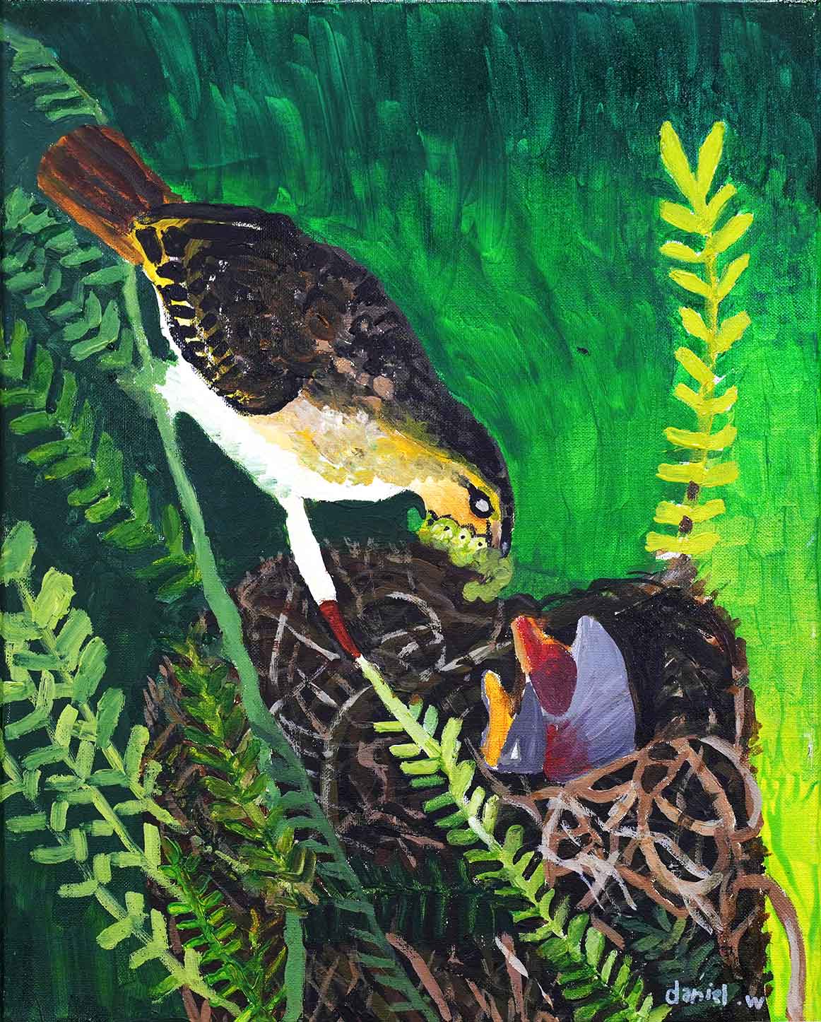 Nestled in Love: A Weaver’s Care at East Coast Park