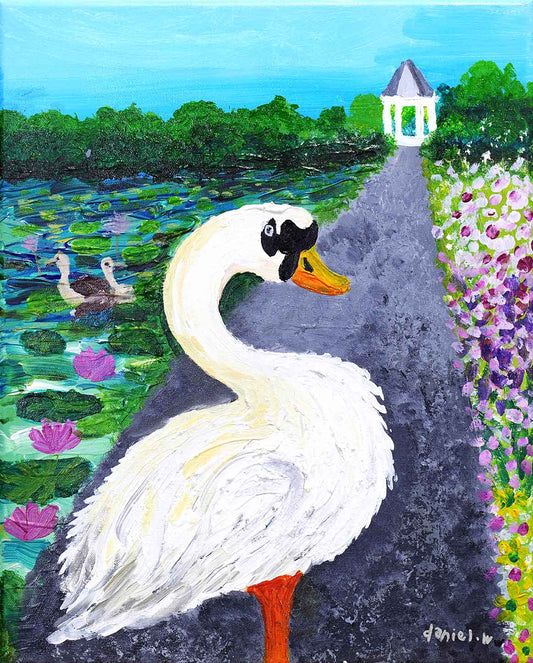 The Swan’s Tranquil Journey through Singapore Botanic Gardens
