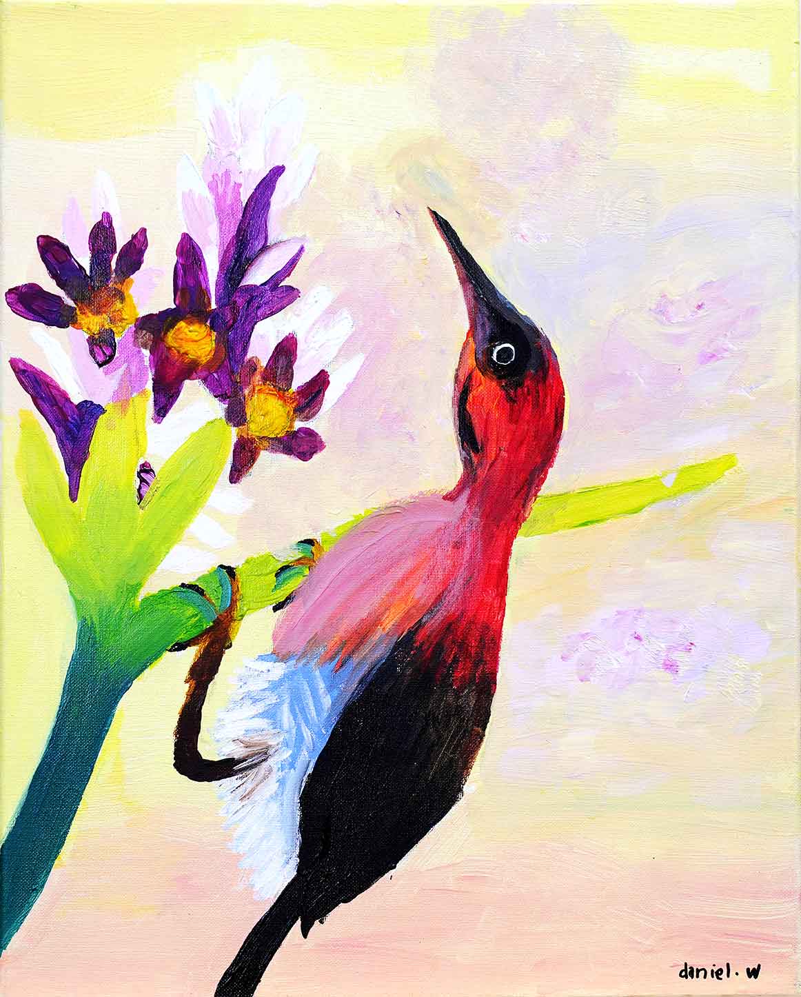 Crimson Harmony: A Glimpse of Bukit Timah Nature  Reserve