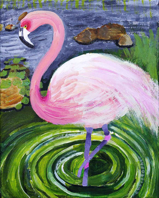 Flamingo Ballet in the Garden City