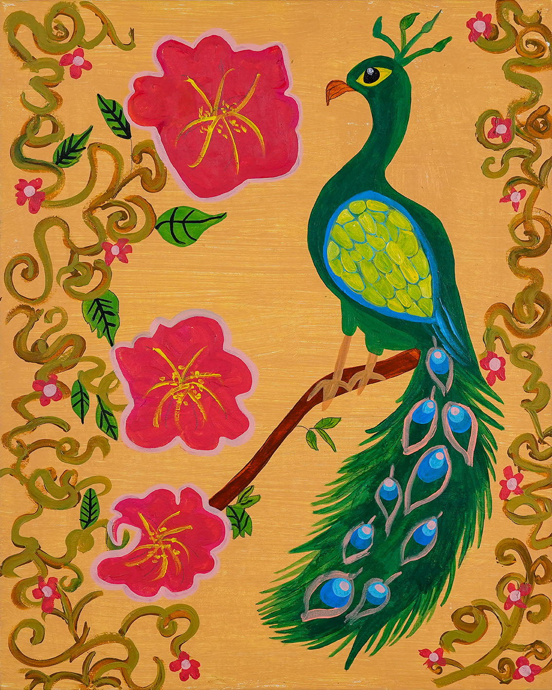 Peacock in Bloom by Elijah Goh