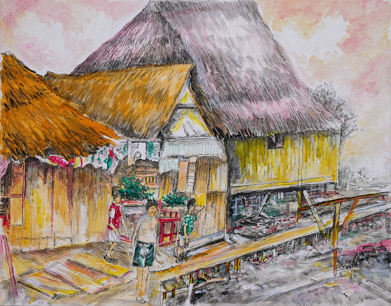 Rustic Kampung Memories by Ng Siang Hoi