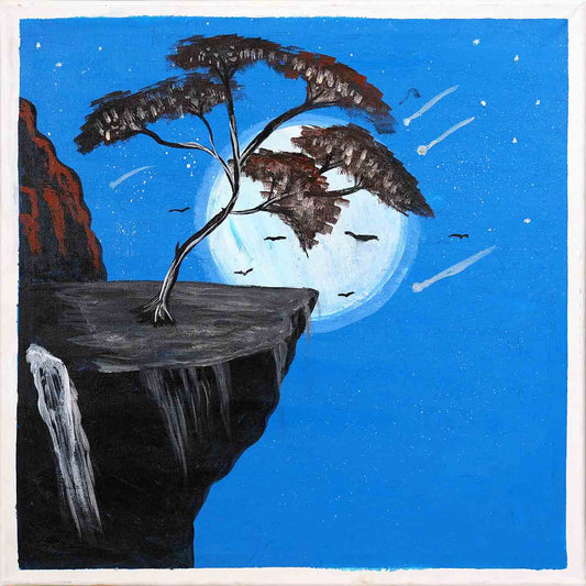 Moonlit Cliffside