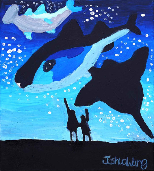 Blue Wonders in The Glass Sea