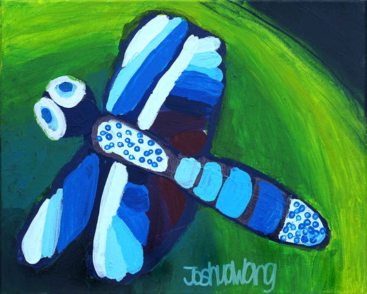 Dragonfly's Blue Reflection