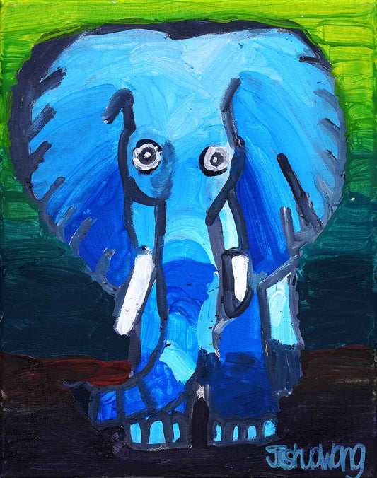 The Blue Elephant's Majesty