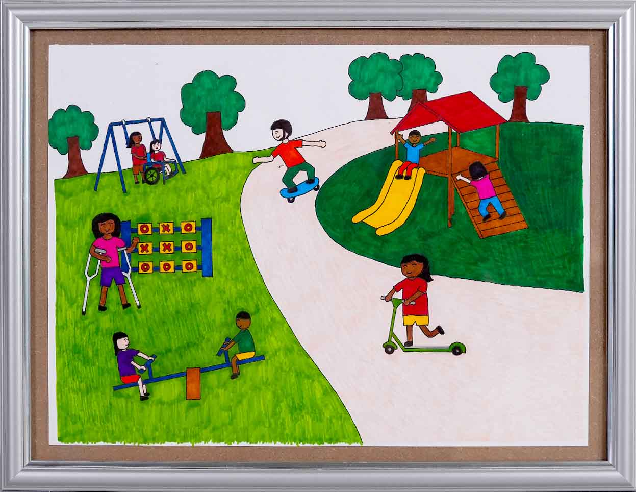 All diversity of people coming together to play by Melissa Lim Shi Ming