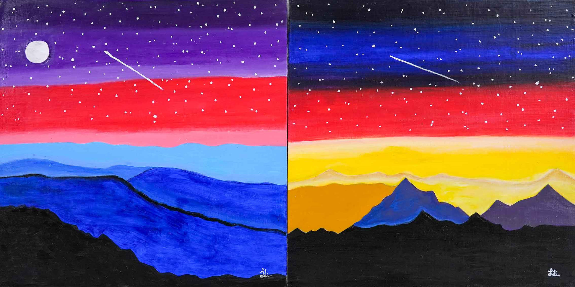 The Beautiful Of Twilight & The Shooting Star by Christina Lau Lay Lian