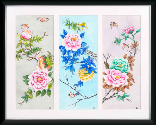 May blooming flowers bring prosperity and happiness (富贵花开) by Christina Lau Lay Lian