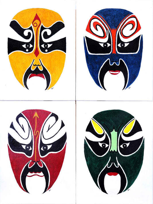 Singapore Chinese Opera Masks