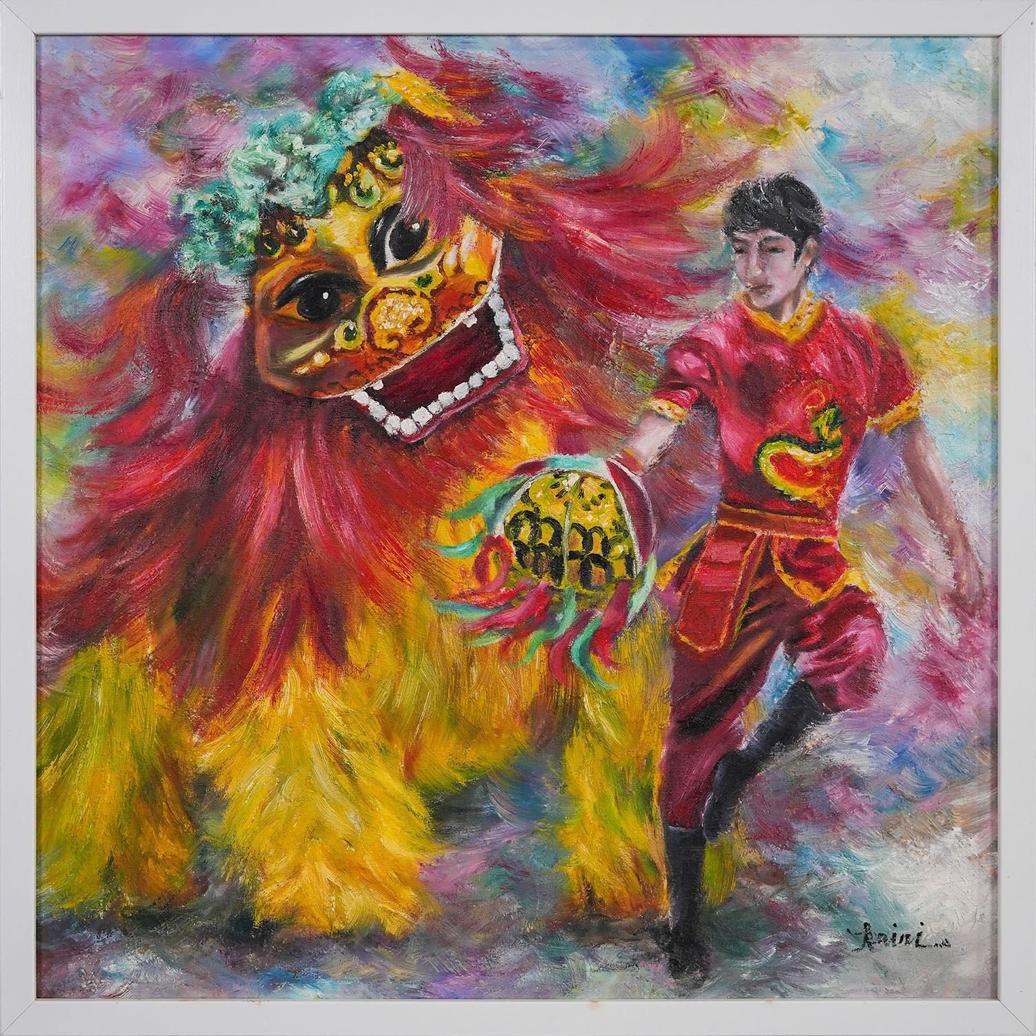 Lion Dance by Zhang Kaini