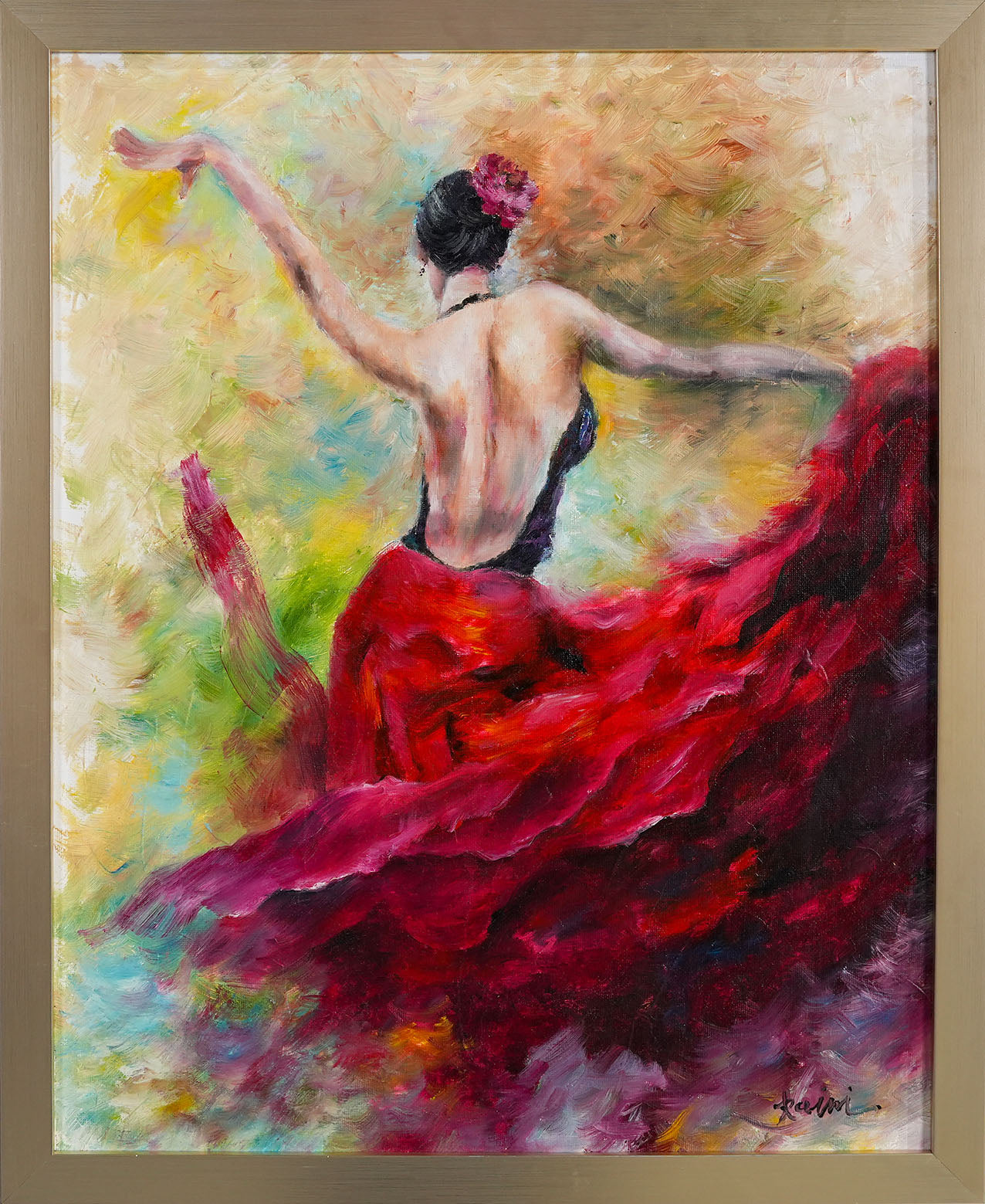 Flamenco Dancer II by Zhang Kaini
