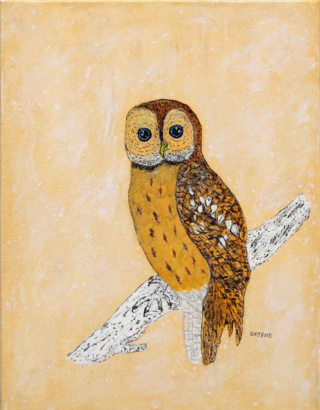Owlie the silent watcher by Lim Kong Boon
