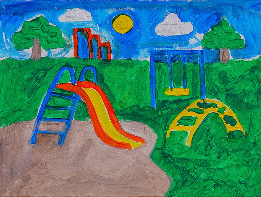 Playground in the park by Eugene Ow