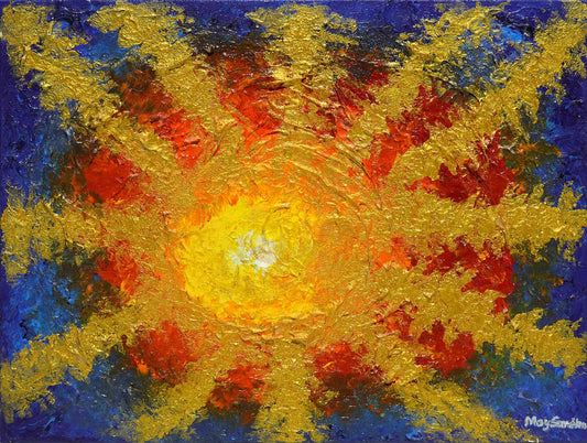 A Play Of Golden Rays Of Blessings by MOY SAW HAN