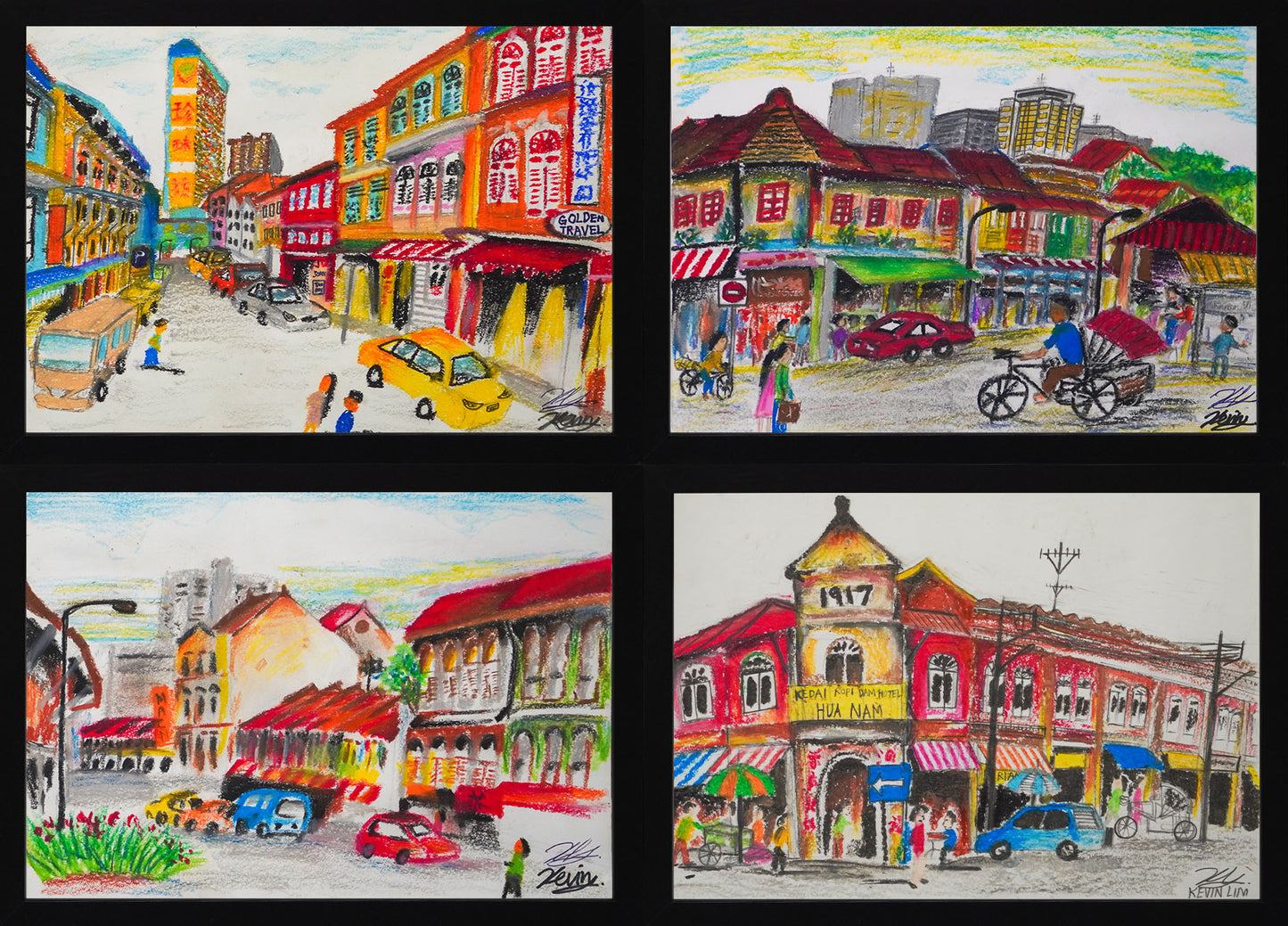 Olden Singapore Landscapes (Set of 4)